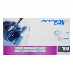 Precisión Care Guante De Nitrilo Azul M
