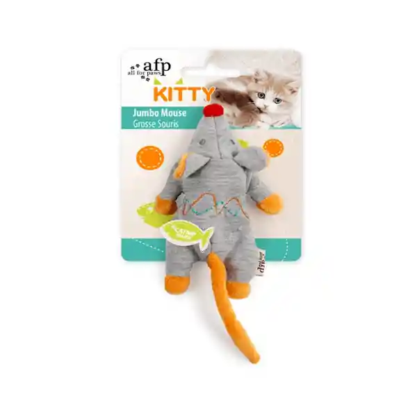 AFP Juguete Para Gato Kitty Jumbo Mouse Grey