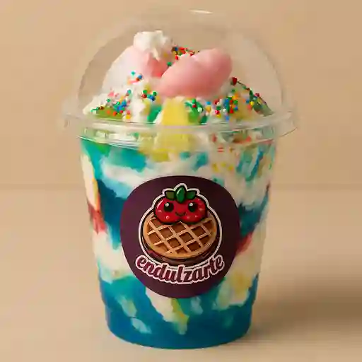 Merengón vaso de 12 oz + topping + salsa