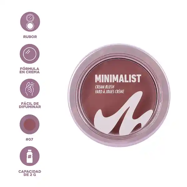 Rubor en Crema Serie Minimalist 07 Miniso