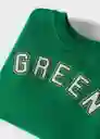 Sudadera Green Verde Talla 69 Niños Mango