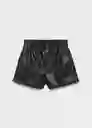 Short Jana Negro Talla 10 Niña Mango