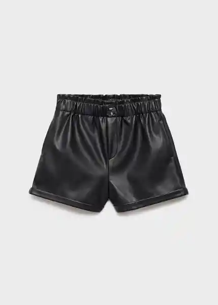 Short Jana Negro Talla 10 Niña Mango