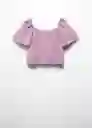 Blusa Fernanda Lila Talla 12 Niña Mango