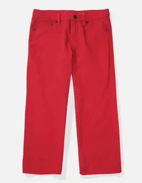 Pantalón Mujer Rojo Talla 2 American Eagle