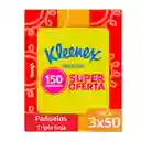 Pañuelo Faciales Kleenex 3 x 50 Und