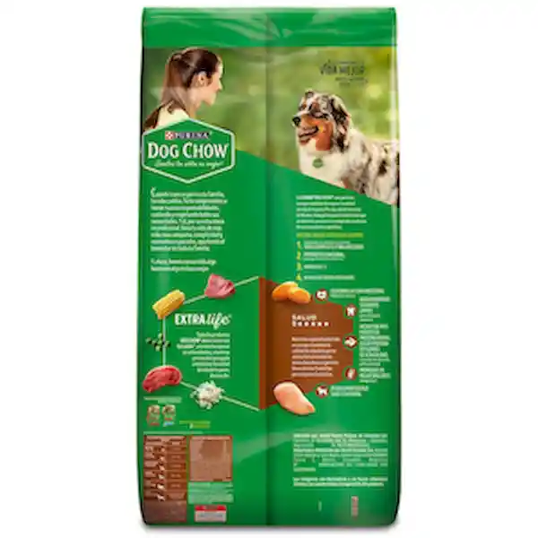 Dog Chow Alimento Para Perro Extra Life 17 Kg
