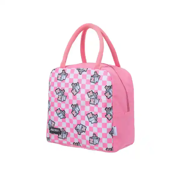 Lonchera Estampada Serie Minecraft Rosa Miniso