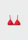 Top Bikini Ondita Rojo Talla M Mujer Mango