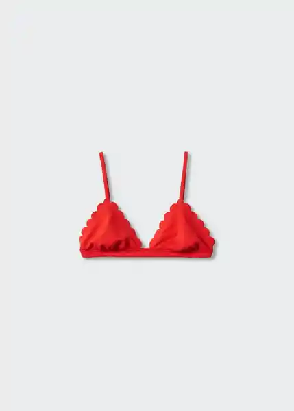 Top Bikini Ondita Rojo Talla M Mujer Mango