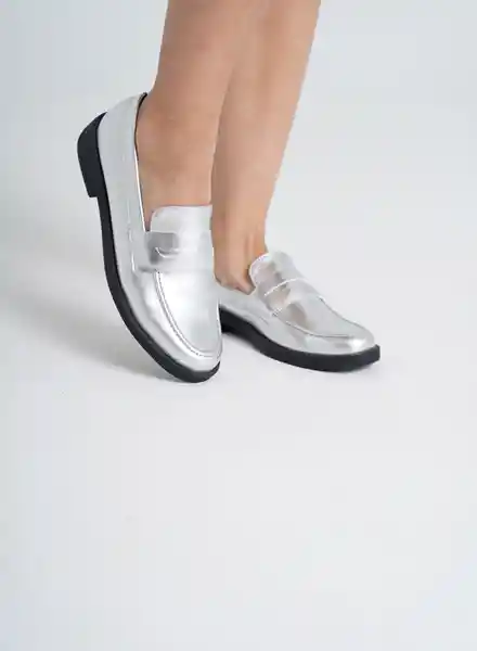 Arkitect Informal Para Mujer Mocasin Plano 37 Plata