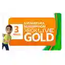 Xbox Tarjeta Membresía Live Gold 3 Meses