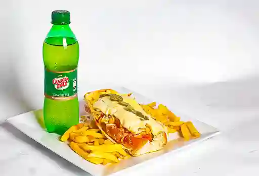 Hot dog mexicano en combo