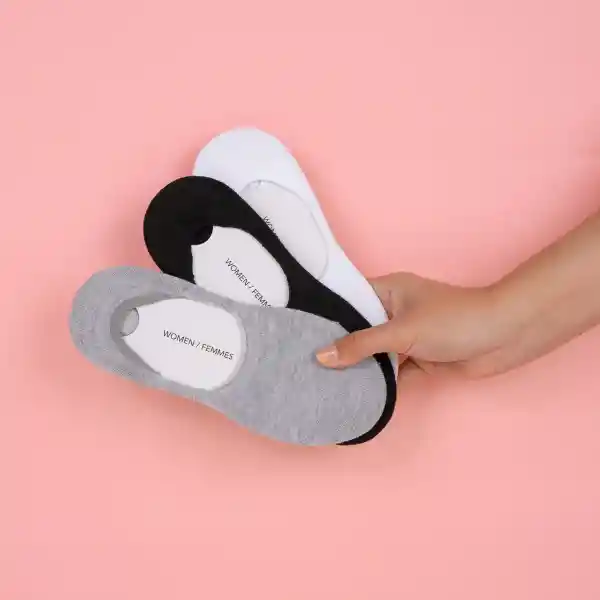 Medias Para Mujer Control de Olor Colores Básicos Miniso