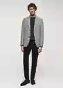 Blazer Americana Verner Gris Talla 56 Hombre Mango