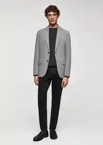 Blazer Americana Verner Gris Talla 56 Hombre Mango