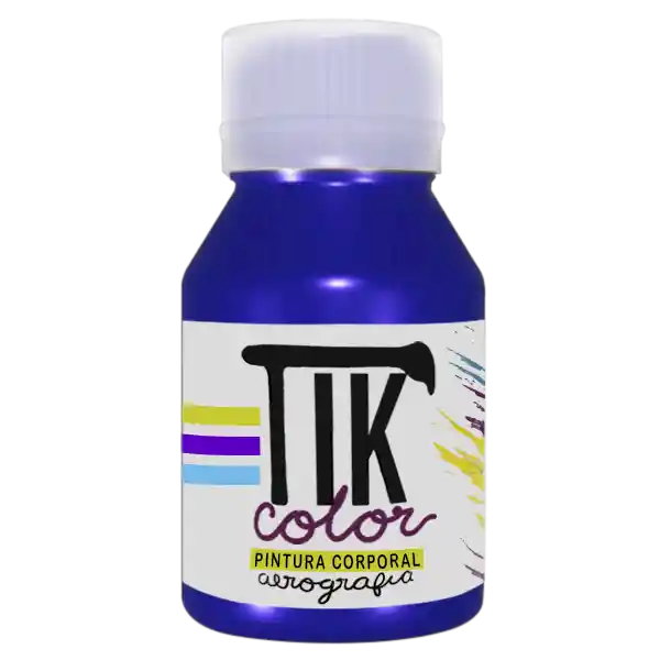 Tikcolor Maquillaje Artístico Azul Metal 60 mL