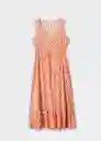 Vestido Apricot Naranja Talla XS Mujer Mango