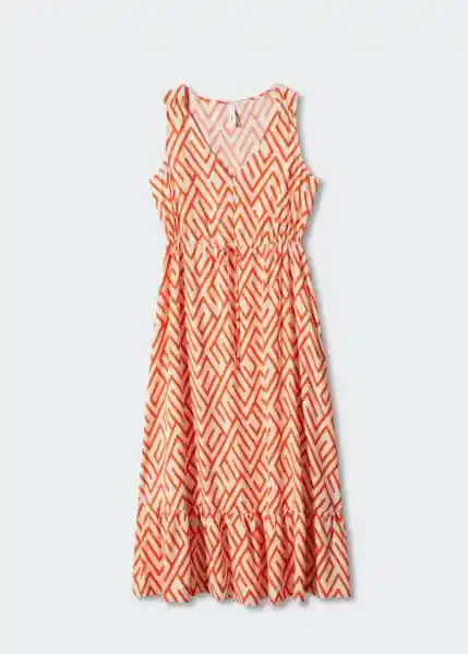 Vestido Apricot Naranja Talla XS Mujer Mango