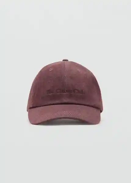 Gorra Monaco Granate Talla 99 Mujer Mango