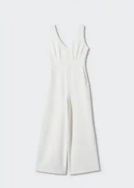 Enterizo Mono Jenny-L Blanco Talla M Mujer Mango