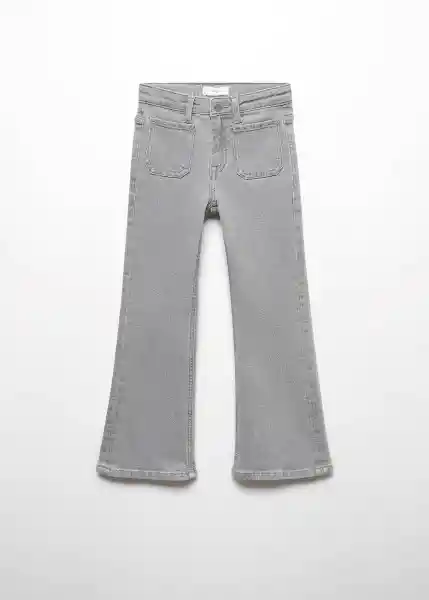 Jean Flare 6 Tejano Gris Talla 07 Niñas Mango