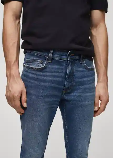 Jean Judein Tejano Oscuro Talla 40 Hombre Mango