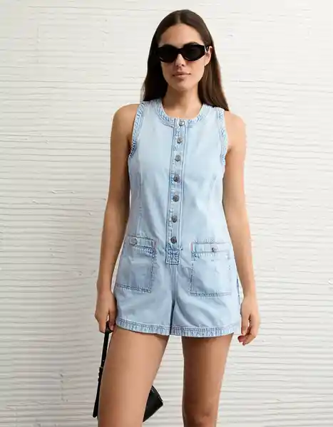 Vestido Mujer Azul Talla Small 8722764 American Eagle