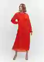 Vestido Blanca-a Rojo Talla XS Mujer Mango