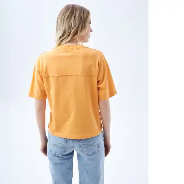 Camiseta Mujer Naranja Talla M 602F001 Americanino