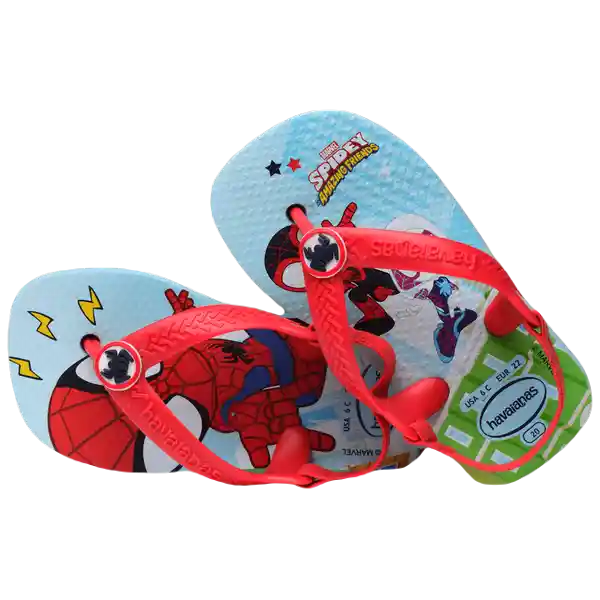 Sandalias Baby Marvel Azul Rojo Talla 26 4147132 Havaianas