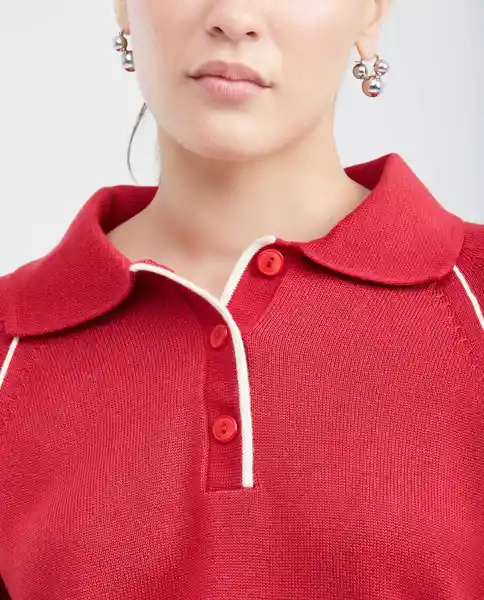 Suéter Retro Femenino Rojo Subido Oscuro XS Chevignon