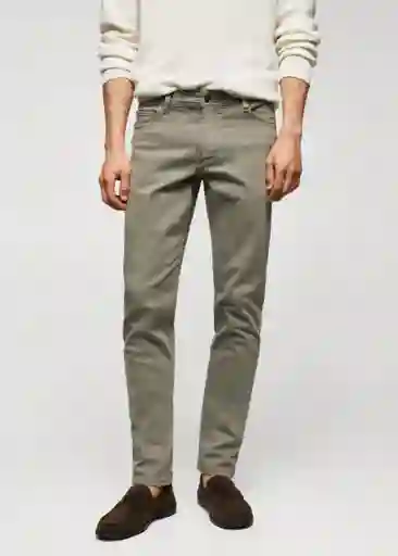 Jean Jan Khaki Talla 36 Hombre Mango