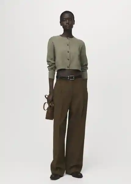 Cárdigan Topo Khaki Talla XS Mujer Mango