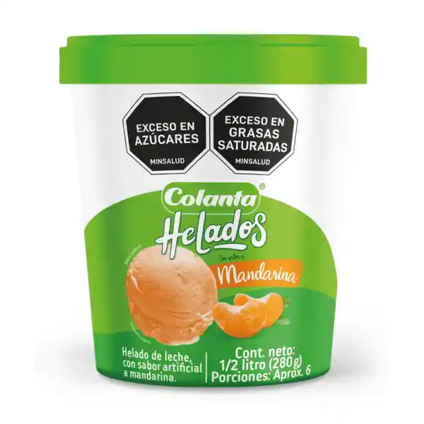 Helado Mandarina Colanta