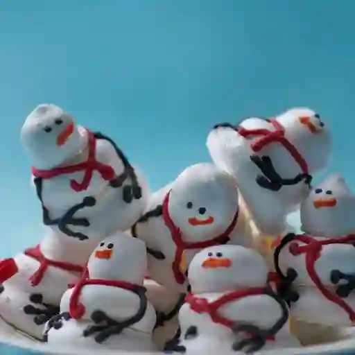 Merengues muñeco de nieve