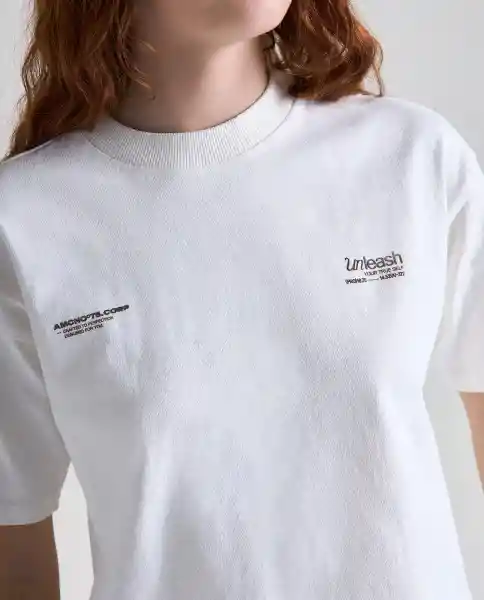 Camiseta Mujer Crudo Talla M 609G000_CRU110606 Americanino