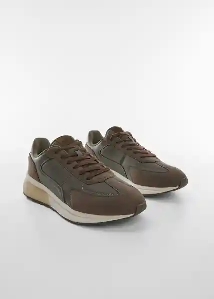 Zapatos Deportiva Rule Khaki Talla 43 Hombre Mango