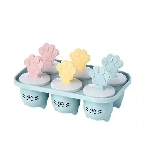Molde Para Helados en Forma de Gato 6 Rejillas Miniso