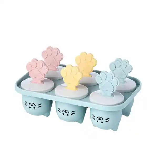 Molde Para Helados en Forma de Gato 6 Rejillas Miniso