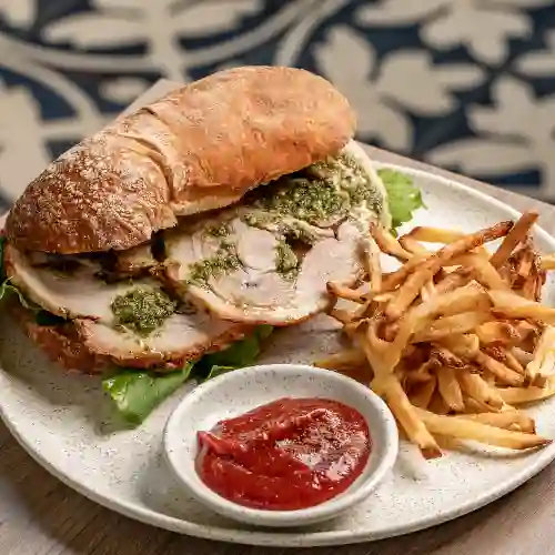 Sándwich de Porchetta Romana
