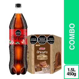 Combo Coca-Cola Zero + Panettone Bimbo Artesano Chocoavellana