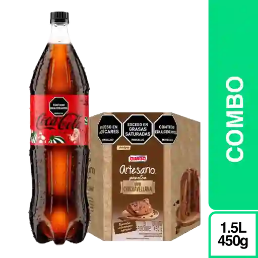 Combo Coca-Cola Zero + Panettone Bimbo Artesano Chocoavellana