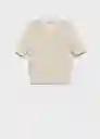 Jersey Peras Crudo Talla XS  Mujer Mango