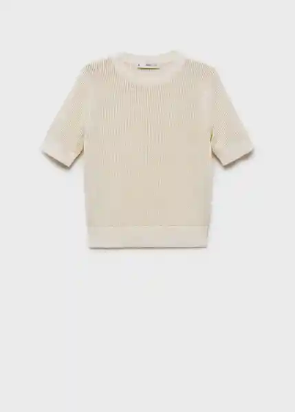 Jersey Peras Crudo Talla XS  Mujer Mango