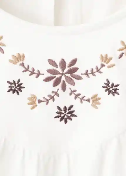 Camiseta Can Offwhite Talla 08 Niñas Mango