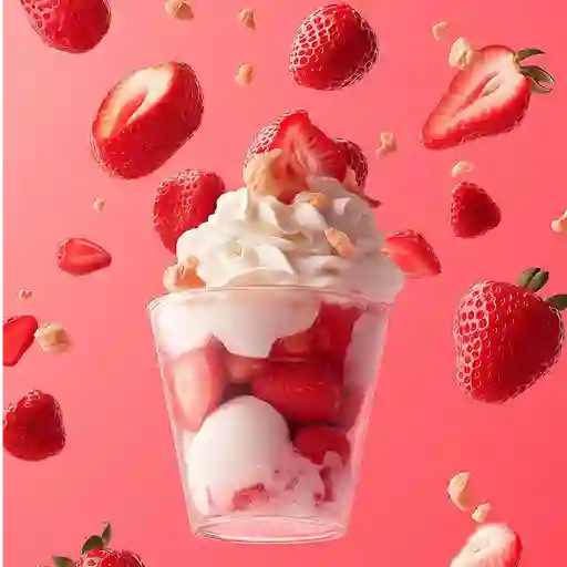 Fresas con Crema Vaso de 12 Onz