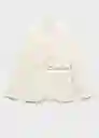 Blazer Americana Blanche Crudo Talla L Mujer Mango