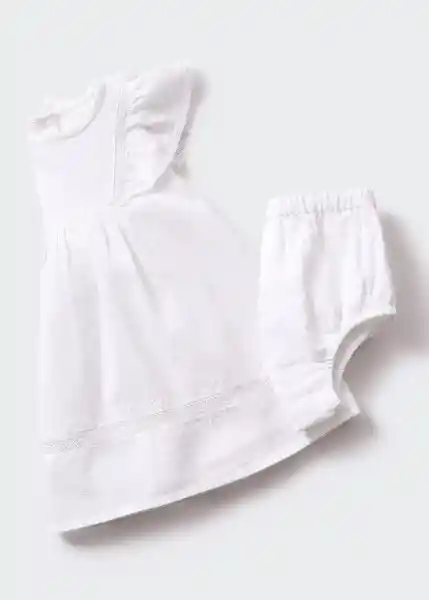 Vestido Bowie Offwhite Talla 67 Niños Mango