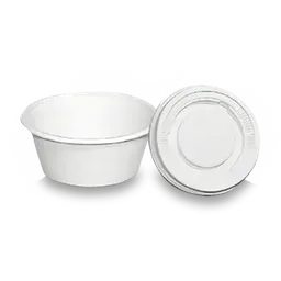 Copa Salsera Biodegradable con Tapa 2 Oz X 50 UNDS